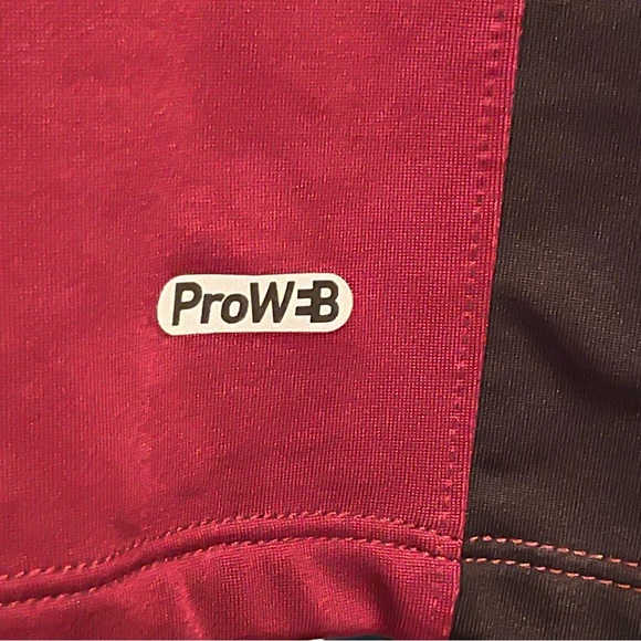 Spyder Active ProW:B Mens Red and Black long sleeve half zip top Sz XL - Picture 6 of 10